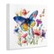 Stupell Industries Blue Toned Butterfly Garden Wall Plaque Art Design by LSR Design Studio